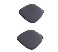 MGEMJMJ Cuscino della Sedia con Legami per Sedie da Pranzo - Cuscino per Sedie da Cucina Non Slip E Sedile con Copertura Lavabile in Lavatrice(Size:43X41X35cm,Color:Black, 2)