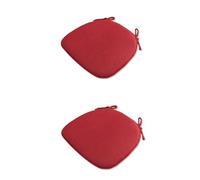 MGEMJMJ Cuscino della Sedia con Legami per Sedie da Pranzo - Cuscino per Sedie da Cucina Non Slip E Sedile con Copertura Lavabile in Lavatrice(Size:43X41X35cm,Color:Red, 2)