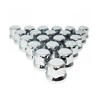 MGF 40 pezzi 33 mm in plastica cromata per dadi di ruota copribulloni per camion e rimorchi