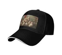 MGGAklp A Brood of Chickens - Cappello classico regolabile con stampa di galline alla moda per camionista unisex, Nero , Taglia unica