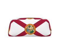 MGGAklp Astuccio con stampa bandiera della Florida, spazioso ed elegante, con cerniera, ideale come regalo per scuola e ufficio, Argento, Taglia unica, Organizer per borse