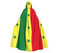 MGGAklp Bandiera del Senegal Stampa Adulti Mantello Con Cappuccio Con Mantello Di Halloween Veste Costume Forniture Per Il Partito