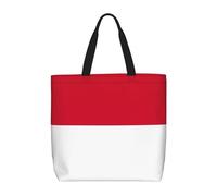 MGGAklp Bandiera di Monaco Stampa Tote Bag Con Cerniera Alla Moda Riutilizzabile Spalla Totes Per Il Lavoro Di Commercio, Vacanza