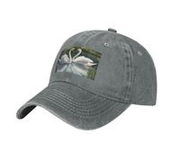 MGGAklp Bella stampa cigni bianchi sul lago perfetto per sport e attività all'aria aperta cappello regolabile, unisex adulto, grigio, Taglia unica