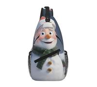 MGGAklp Borsa a tracolla con stampa di Babbo Natale pupazzo di neve in diagonale uomo donna leggera impermeabile borsa a tracolla