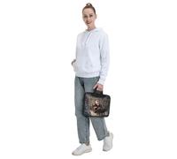 MGGAklp Borsa a tracolla per computer portatile con stampa Merry Christmas impermeabile con tracolla regolabile