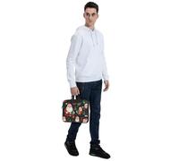 MGGAklp Borsa a tracolla per computer portatile con stampa Merry Christmas impermeabile con tracolla regolabile