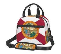 MGGAklp Borsa da pranzo con stampa bandiera della Florida, riutilizzabile, borsa termica per il pranzo, tracolla per lavoro e picnic