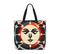 MGGAklp Borsa di totalizzatore della stampa dei cervi dei triangoli delle frecce di caccia con le borse riutilizzabili alla moda della spalla della chiusura lampo per il lavoro di shopping, le vacanze