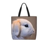 MGGAklp Borsa di totalizzatore della stampa del coniglio del grido con le borse riutilizzabili alla moda della spalla della chiusura lampo per il lavoro di acquisto, vacanza