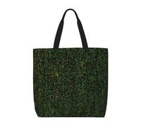 MGGAklp Borsa di totalizzatore della stampa della formula di matematica con le borse riutilizzabili alla moda della spalla della chiusura lampo per il lavoro di acquisto,