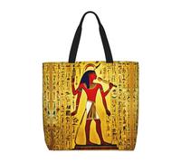 MGGAklp Borsa di totalizzatore della stampa di serie della tribù dell'antico Egitto con le borse riutilizzabili alla moda della spalla della chiusura lampo per il lavoro di acquisto, le vacanze