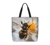 MGGAklp Borsa di totalizzatore riutilizzabile alla moda della stampa del favo dell'ape con le borse riutilizzabili alla moda della spalla per il lavoro di acquisto, le vacanze