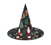 MGGAklp Cervo di Natale Babbo Natale Stampa Cappello Festa Halloween Carnevale Streghe Cappelli per feste a tema Decorazione di vacanza