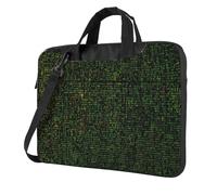 MGGAklp Chiusura lampo della borsa della spalla del computer portatile della stampa della formula di matematica impermeabile con la, Nero , 13 inch