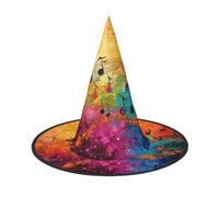 MGGAklp Colorato Note Musiche Stampa Cappello Del Partito Halloween Carnevale Streghe Cappelli Per Le Feste A