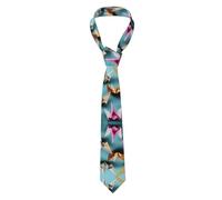 MGGAklp Crane da uomo con stampa di gru di carta origami divertenti cravatte casual per signori, matrimoni, affari, feste
