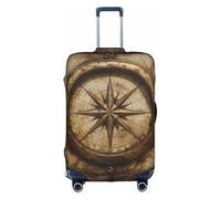 MGGAklp Custodia protettiva per valigia da viaggio con stampa nautica, lavabile, elasticizzata, antigraffio, per adulti, bianco, XL
