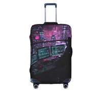 MGGAklp Hacker Era Stampa Lavabile Stretch Valigie Protector Anti Graffio Viaggio Copertura per Adulto, bianco, L