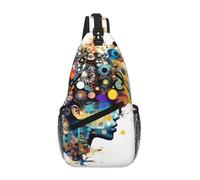 MGGAklp Intelligenza Artificiale Cervello Stampa Croce Busta Diagonalmente Uomini Donne Leggero Impermeabile Borsa A Tracolla Petto