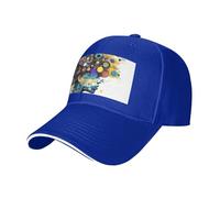 MGGAklp Intelligenza Artificiale Cervello Stampa Regolabile Classico Casquette Cappello con Moda per Camionista Unisex, Blu, Taglia unica