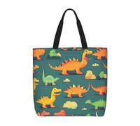 MGGAklp Molte piccole borse di totalizzatore della stampa del dinosauro con le borse riutilizzabili alla moda della spalla della chiusura lampo per il lavoro di acquisto, vacanza