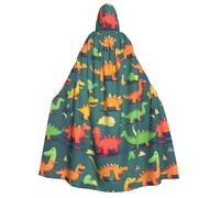 MGGAklp Molti piccoli dinosauri stampa adulti mantello con cappuccio con mantello di Halloween veste costume forniture per feste