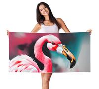 MGGAklp Pittura Flamingo Stampa Ad Asciugatura Rapida Sabbia Libero Leggero Telo Da Spiaggia Per Adulti Donne Vi