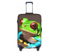 MGGAklp Red Eyes Tree Frogs Stampa Lavabile Stretch Valigie Protector Anti Graffio Viaggio Copertura per Adulto, bianco, M