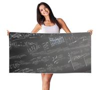 MGGAklp Simboli Matematici Stampa Modello Ad Asciugatura Rapida Sabbia Libero Leggero Telo Da Spiaggia Per Adulti Donne Viaggio