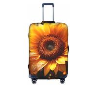 MGGAklp Sunflower Beauty Print Lavabile Stretch Valigie Protector Anti Graffio Viaggio Valigia Copertura per Adulto, bianco, L
