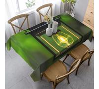 MGGAklp Tovaglia rettangolare con stampa di lucciole e lanterne, riutilizzabile, per uso quotidiano, per sala da pranzo, casa, feste, feste