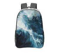 MGGAklp Zaino trasparente della stampa delle maree per il viaggio dell'ufficio scolastico, borsa casual trasparente del lavoro dello zaino