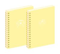 MGGAO 2 Pack di quaderni a spirale, quaderni estetici A4 per donne, quaderno a righe, 160 pagine, regali per l'ufficio e la scuola