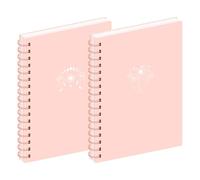 MGGAO 2 Pack di quaderni a spirale, quaderni estetici B5 per donne, quaderno a righe, 160 pagine, regali per l'ufficio e la scuola