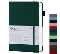 MGGAO Diario a righe A5 100 GMS Carta spessa a righe con 188 pagine numerate Taccuino con copertina rigida in pelle di alta qualità per scrittura personale Studio Registrazione viaggi in ufficio
