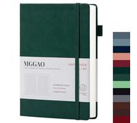 MGGAO Diario a righe A5 100 GMS Carta spessa a righe con 188 pagine numerate Taccuino con copertina rigida in pelle di alta qualità per scrittura personale Studio Registrazione viaggi in ufficio