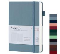 MGGAO Diario a righe A5 100 GMS Carta spessa a righe con 188 pagine numerate Taccuino con copertina rigida in pelle di alta qualità per scrittura personale Studio Registrazione viaggi in ufficio