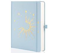 MGGAO Sun & Moon Journals for Women Men, quaderni A5 con copertina rigida per scrivere per lavoro, viaggi, scuola, 318 pagine numerate, 14,7x21,4 cm