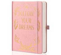 MGGAO Taccuino a puntini per donne e uomini, 190 pagine numerate, diari floreali a farfalla A5 per scrivere, quaderni estetici, lavoro e scuola, 14,7 x 21,4 cm