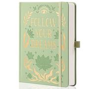 MGGAO Taccuino a puntini per donne e uomini, 190 pagine numerate, diari floreali a farfalla A5 per scrivere, quaderni estetici, lavoro e scuola, 14,7 x 21,4 cm