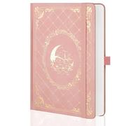 MGGAO Taccuino foderato per donne e uomini, 320 pagine numerate 100 GSM carta spessa, A5 quaderni con copertina rigida per la scrittura, quaderno a righe, per la scuola, i viaggi, il lavoro