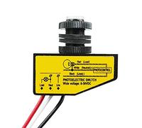 MGGi Fotocellula Interruttore di Controllo Della Luce DC 12V 24V 36V 48V, 3.5A Fotocellula Dal Tramonto all'Alba Auto ON Off Controllo del Sensore di Luce 8-50V, Sensore Esterno Interruttore di