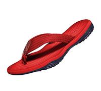 MGGMOKAY Infradito Uomo Sportive Beach Sandali Spiaggia Infradito per Sostegno dell'Arco,Rosso,45