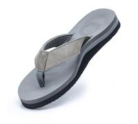 MGGMOKAY Infradito Uomo Supporto Arco Beach Sandali Estive Comode Pantofole,Grigio,42