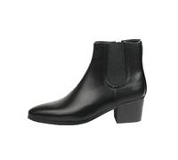 MGGMOKAY Stivali Chelsea da uomo con tacchi alti e scarpe da sera con cerniera, nero, 41