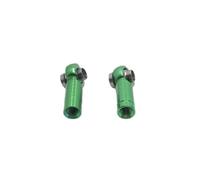 MGHGFYTAS Accessori Auto RC Compatibile con 1/10 1/12 RC Auto Parti di Aggiornamento Accessori 2 Pezzi di Metallo M3 Asta di Collegamento Tirante Giunto Sferico(Green)