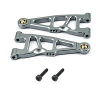 MGHGFYTAS Accessori Auto RC Compatibile con ARRMA per Mini per Kraton 1/16 RC Accessori per Parti di Aggiornamento per Auto Braccio Inferiore Anteriore in Metallo(Gray)