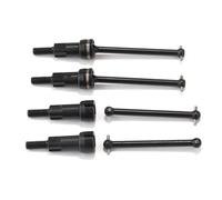 MGHGFYTAS Accessori Auto RC Compatibile con Arrma per Mojave 1/14 Rc Accessori per Auto Parti CVD Set di Alberi in Acciaio Trasmissione Anteriore Posteriore con Dado Ruota in Alluminio(Black)
