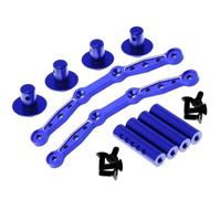 MGHGFYTAS Accessori Auto RC Compatibile con Arrma per Mojave 4X4 per BLX 1/8 RC Auto Aggiornamento Parti di Modifica Accessori Corpo in Metallo Montaggio Post Guscio Colonna(Blue)